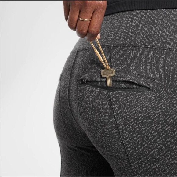 Athleta Women's XSmall Delancey Herringbone Activewear Tight Travel Pant legging - Picture 2 of 13